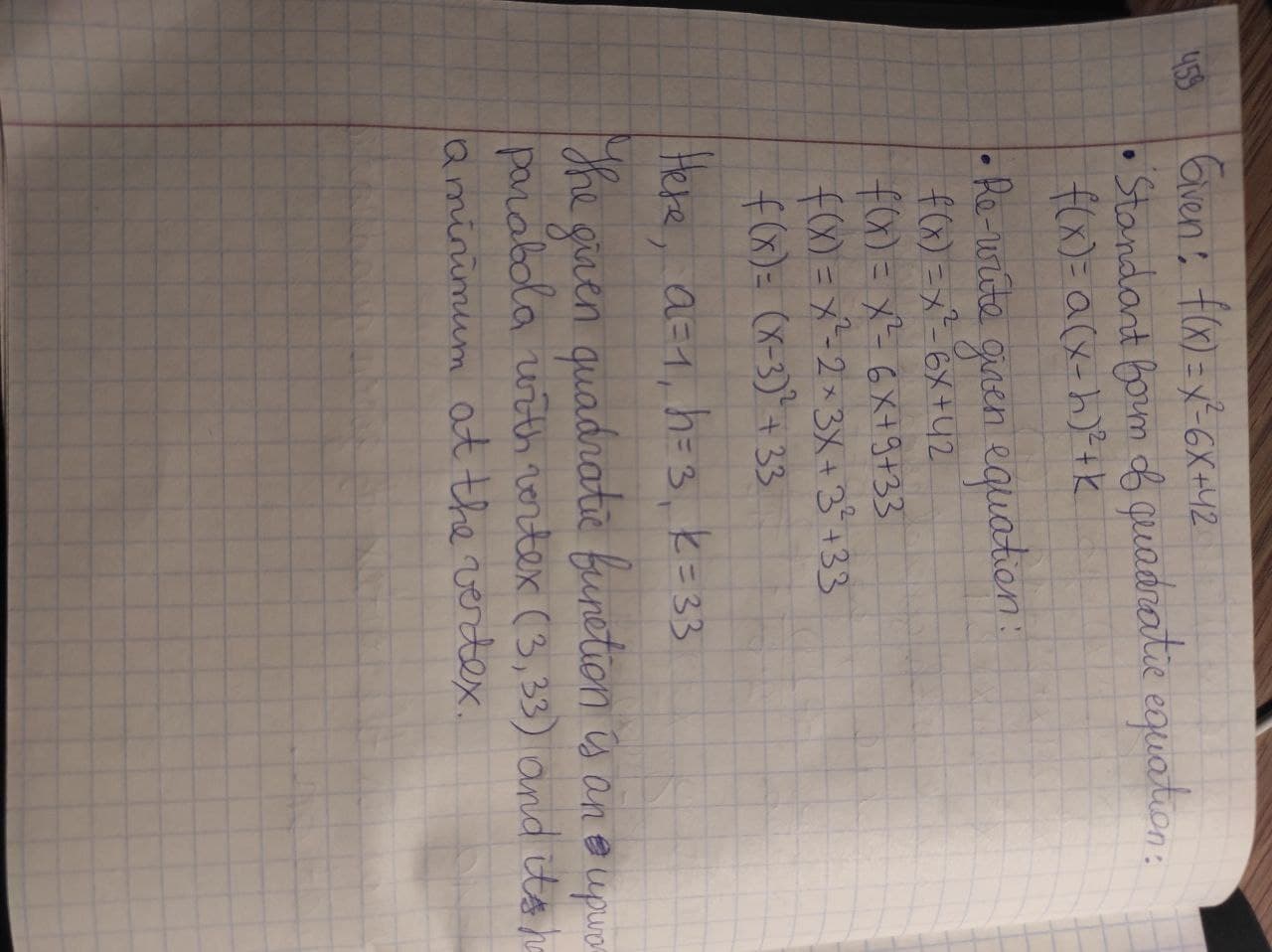 Find The Vertex Of The Qudratic Function F X X 2 6x 42 Then Express The Qudrat Plainmath